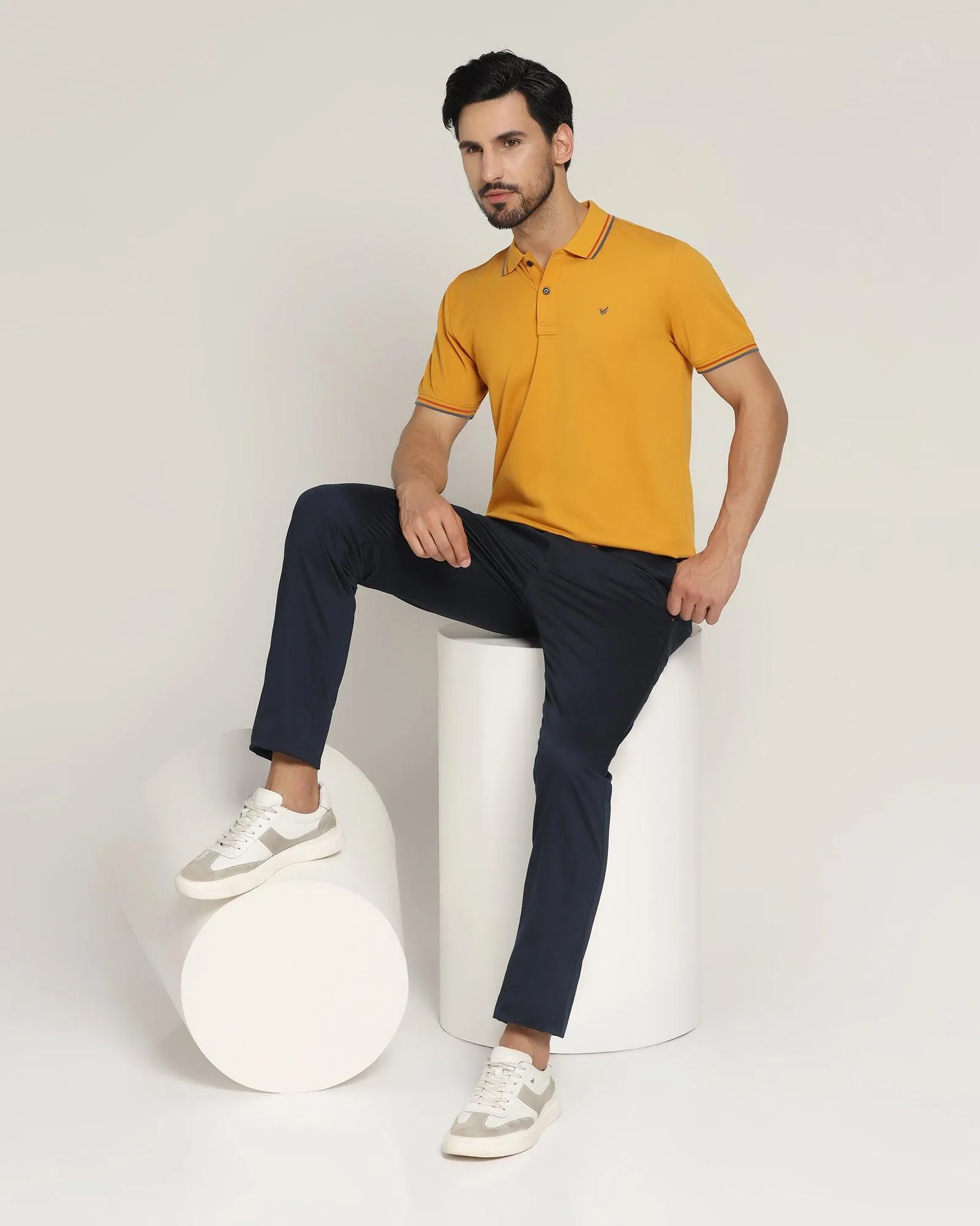 Polo Golden Solid T-Shirt - Aquarius