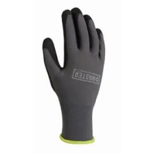 Polyurethane Coated Gloves, Black, Men's L, 3-Pk.