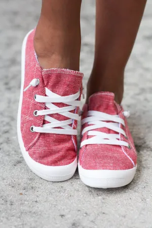 Rae Red Sneakers