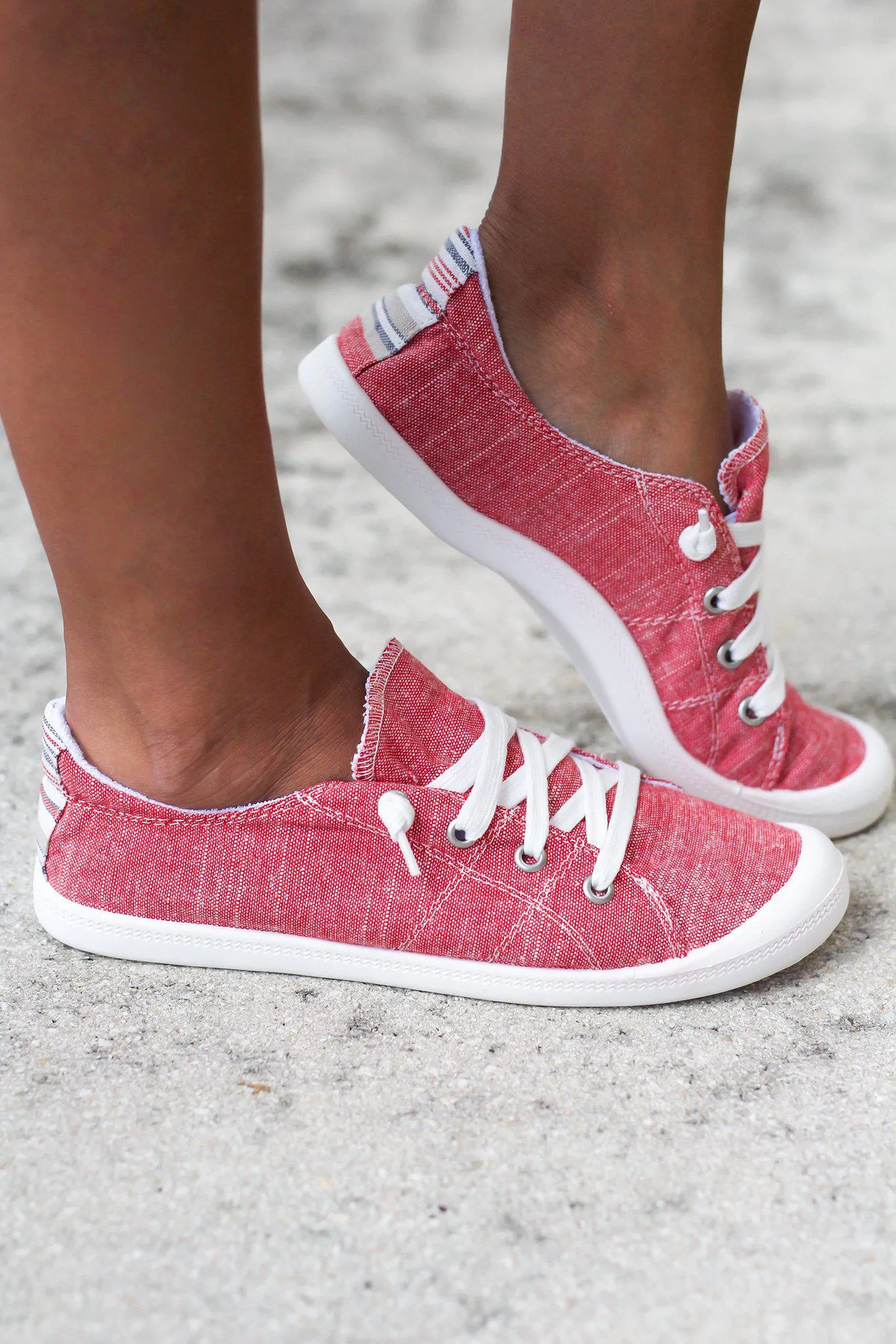 Rae Red Sneakers