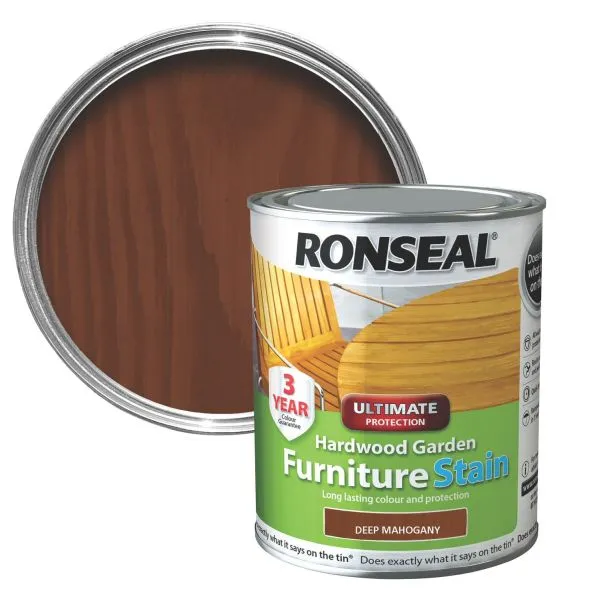 Ronseal 750ml Deep Mahogany Garden Furniture Stain