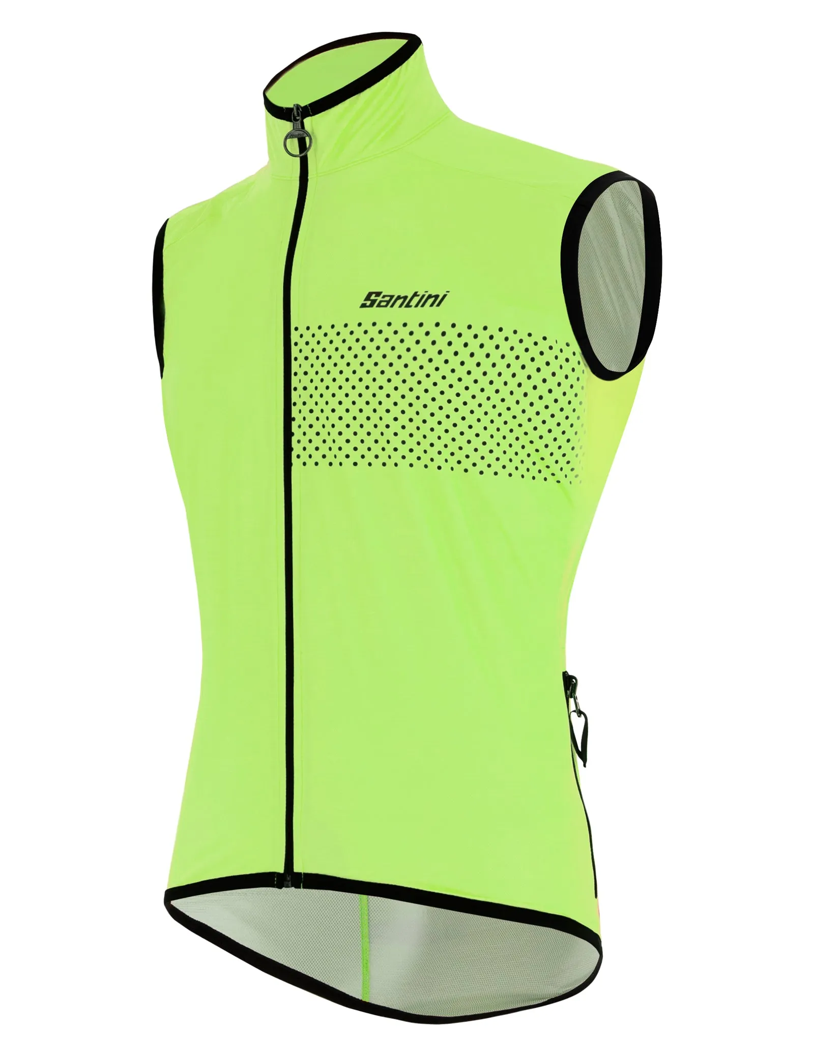 Santini Guard Nimbus Rainproof Vest - High Viz Green