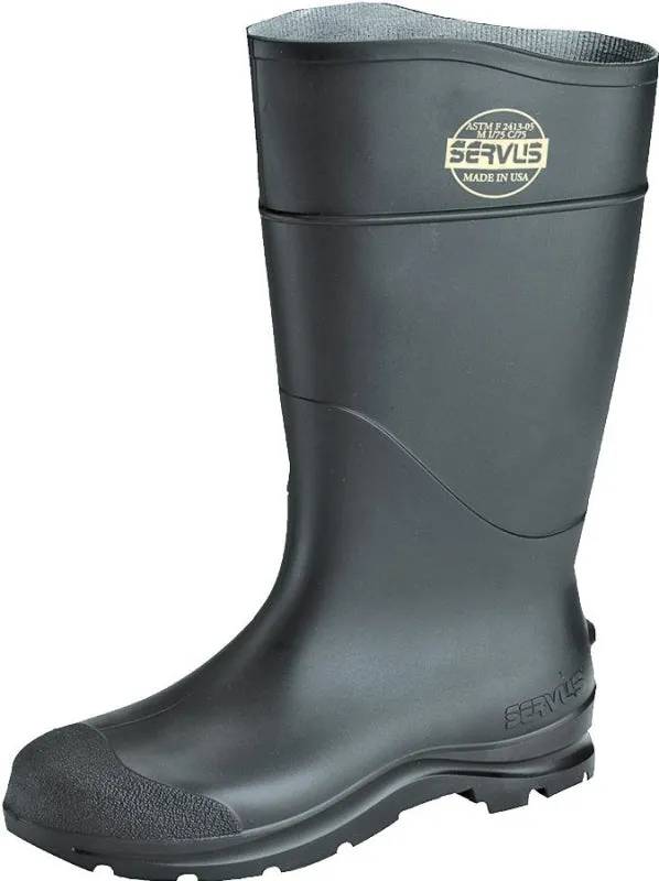 Servus 18822-9 Knee Boots, 9, Black, PVC Upper, Insulated: No :PR: QUANTITY: 1