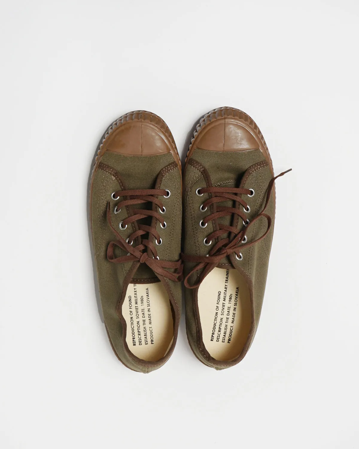 Soviet Military Trainer 900F / Olive x Brown Sole