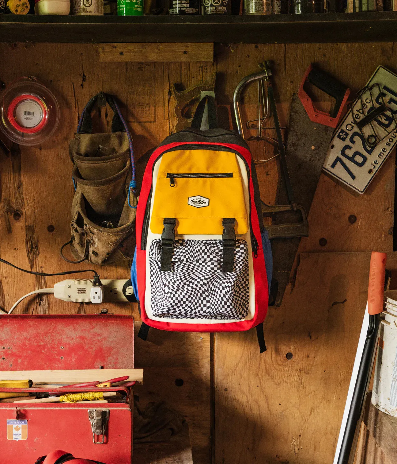 The Racing Flag School Bag - Black