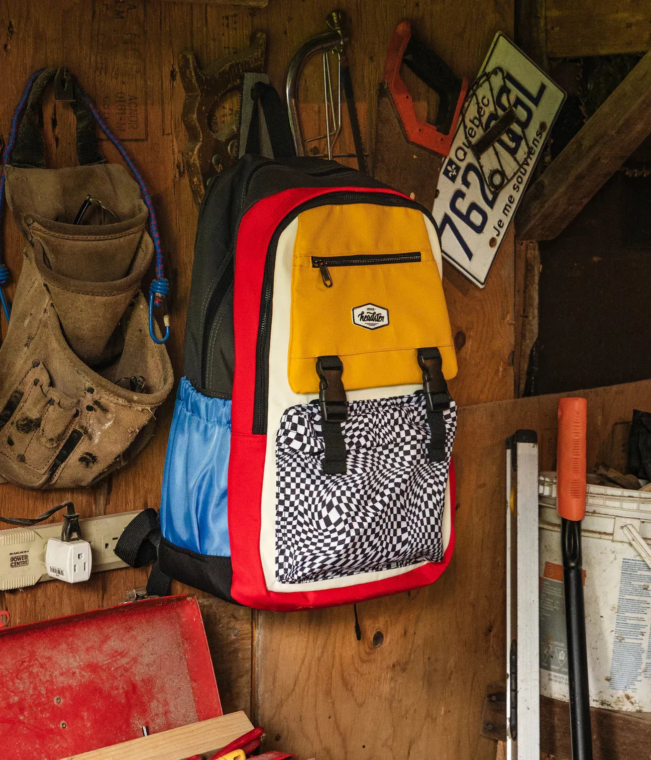 The Racing Flag School Bag - Black