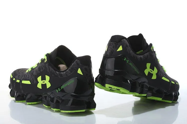 Under Armour UA Scorpio Men's Running Shoes- Black/Green