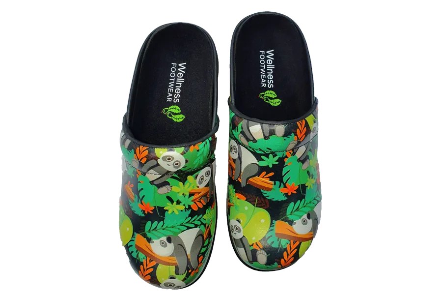 Wellness Faves Work Clogs - Pandas