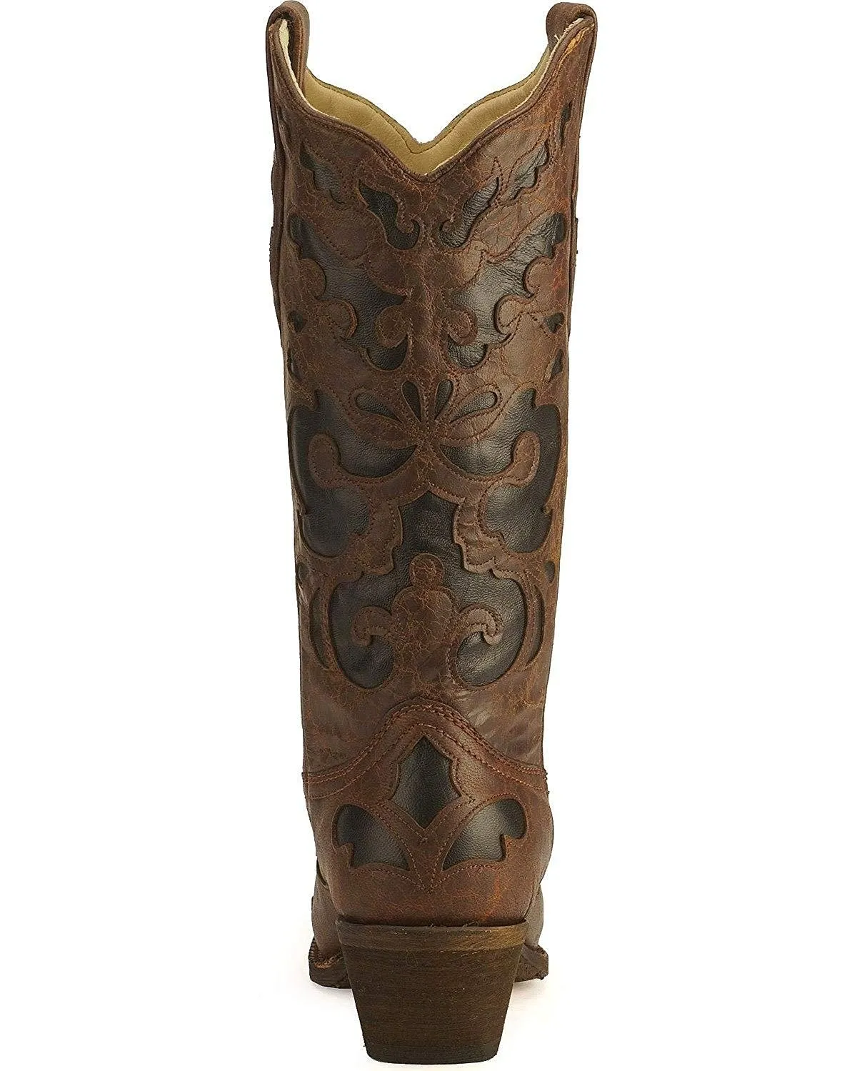 Women's Vintage Goat Inlay Fashion Boots - C1957