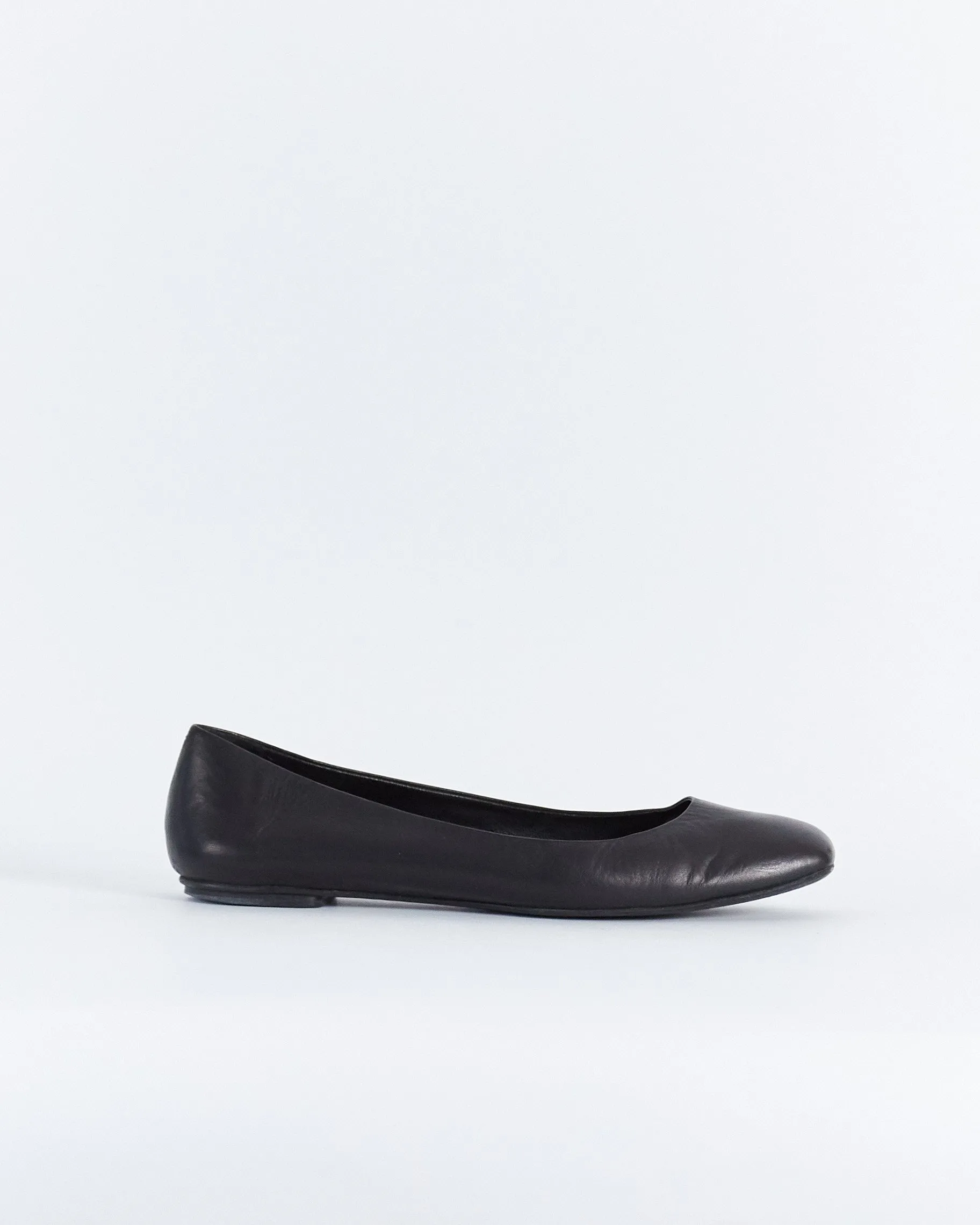 Yves Saint Laurent vintage square toe ballet flats, black, 37